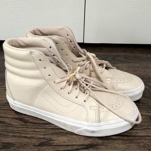 Vans leather high top sneaker